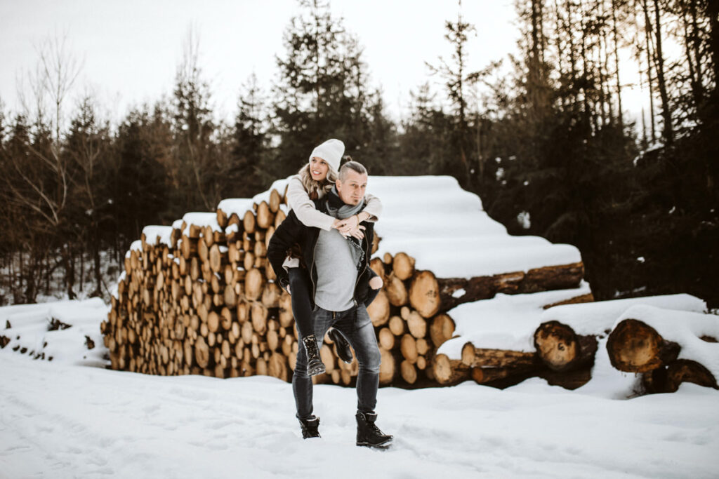 Paarshooting Schneefotos in Kassel