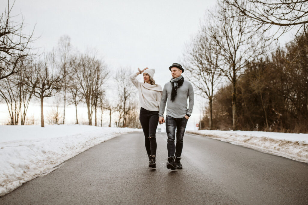 Streetfoto mit Paar in Kassel