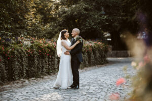 Hochzeitsfoto am Landgrafenschloss in Marburg